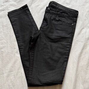 Joe's Jeans Fiona Coated Women's Black Skinny Jeans